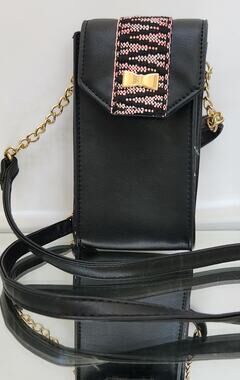 Olivia And Kate New York Black & Pink Cell Phone/ Wallet Purse